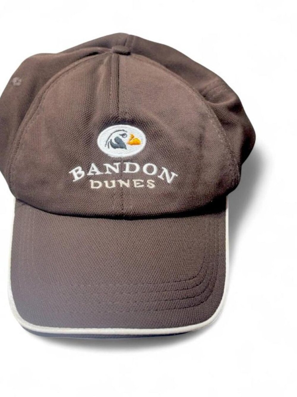 Bandon Dunes Golf Resort Oregon Puffin Logo Brown Mesh Golf Hat Adjustable